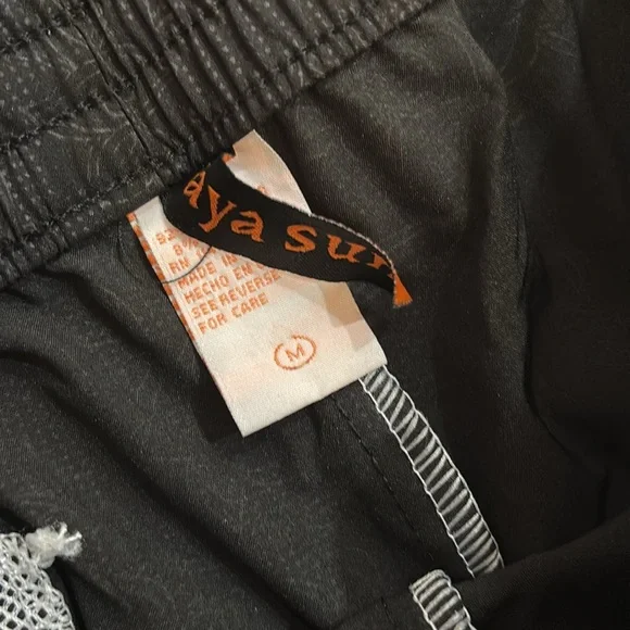 Raya Sun Black Athletic Shorts with Elastic Waistband M - Picture 3 of 5